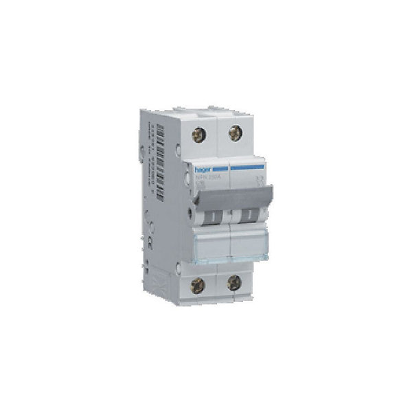 Disjoncteur Hager - 2P - 50A - 6-10kA - Type C