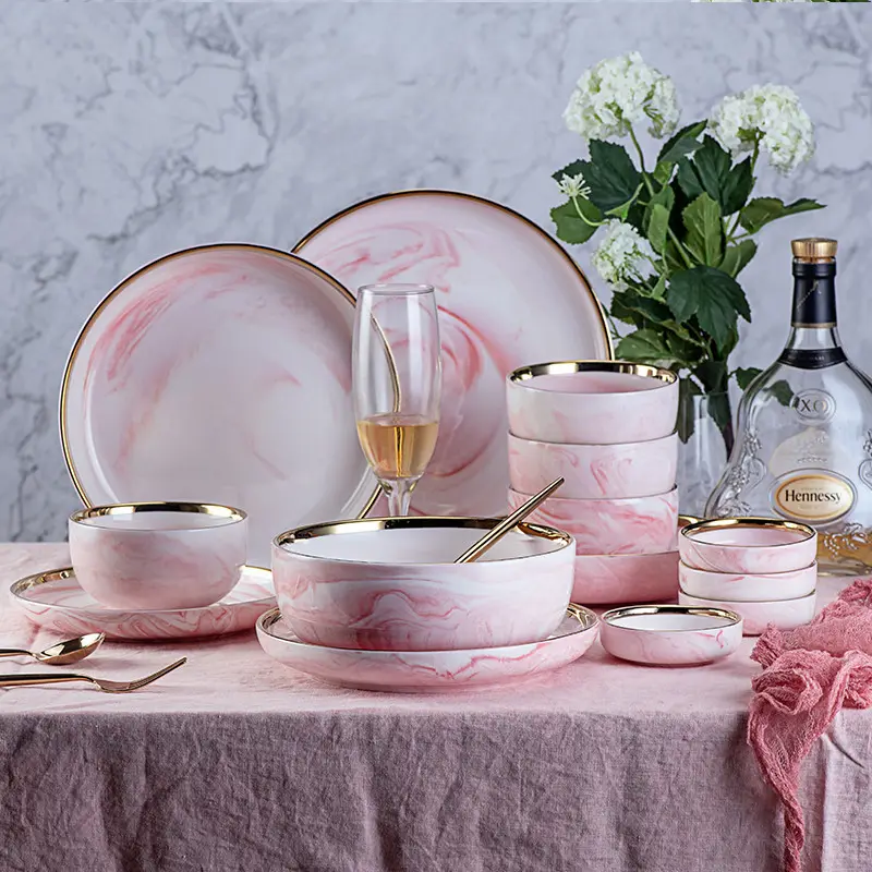 58pcs deluxe ceramic tableware set