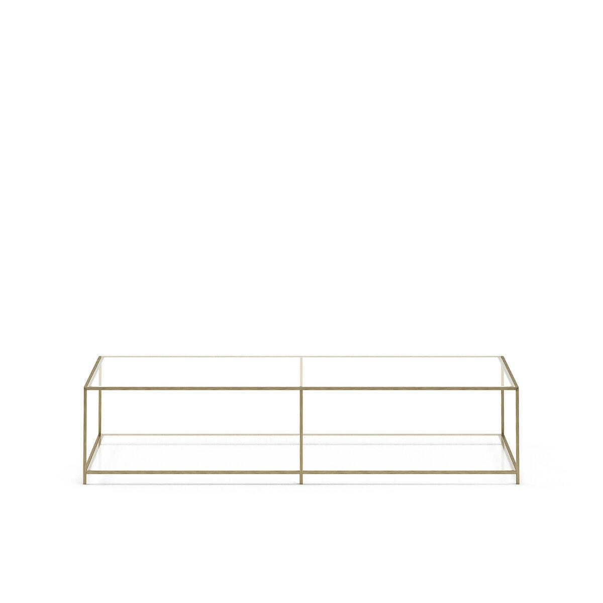 Table basse rectangulaire verre trempé, Sybil