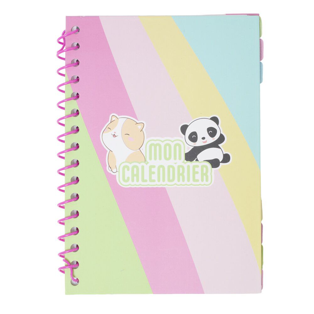 Carnet kawaii Mon Calendrier à spirale format A5 14,8x21cm