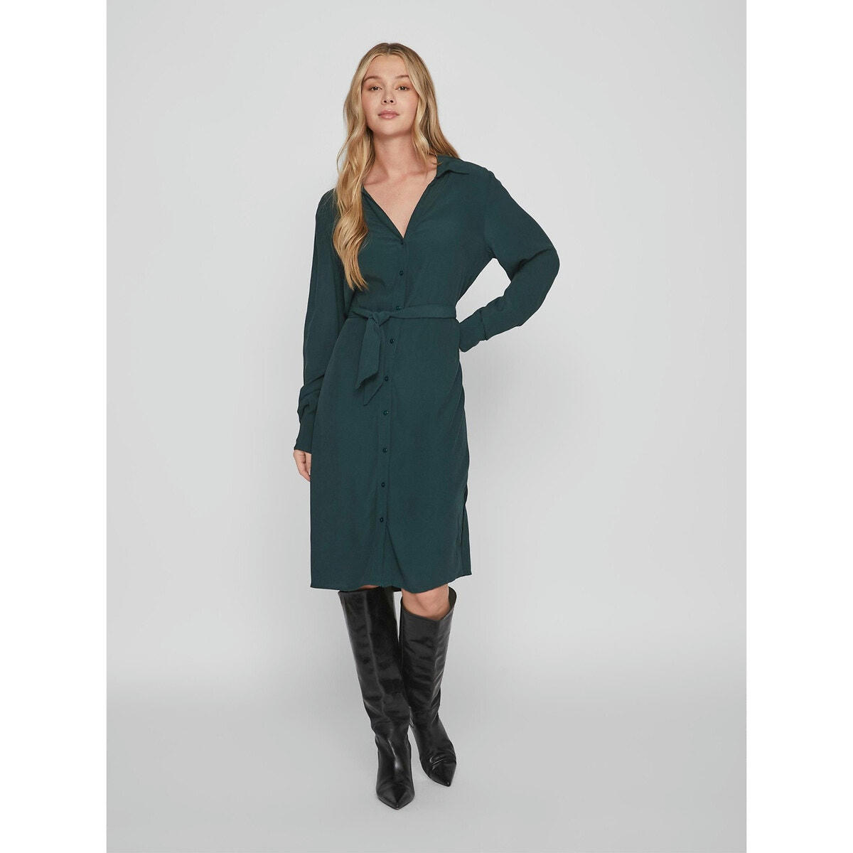 Robe chemise à nouer