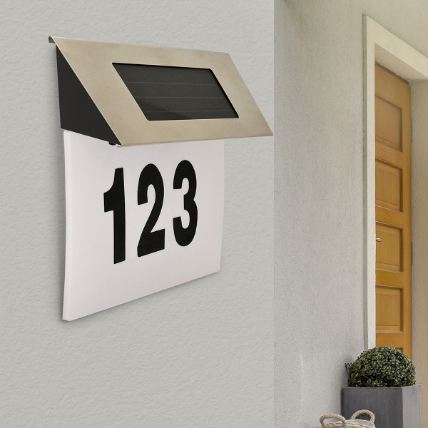 Lampa solarna LED PODŚWIETLANY NUMER DOMU 309570 Polux
