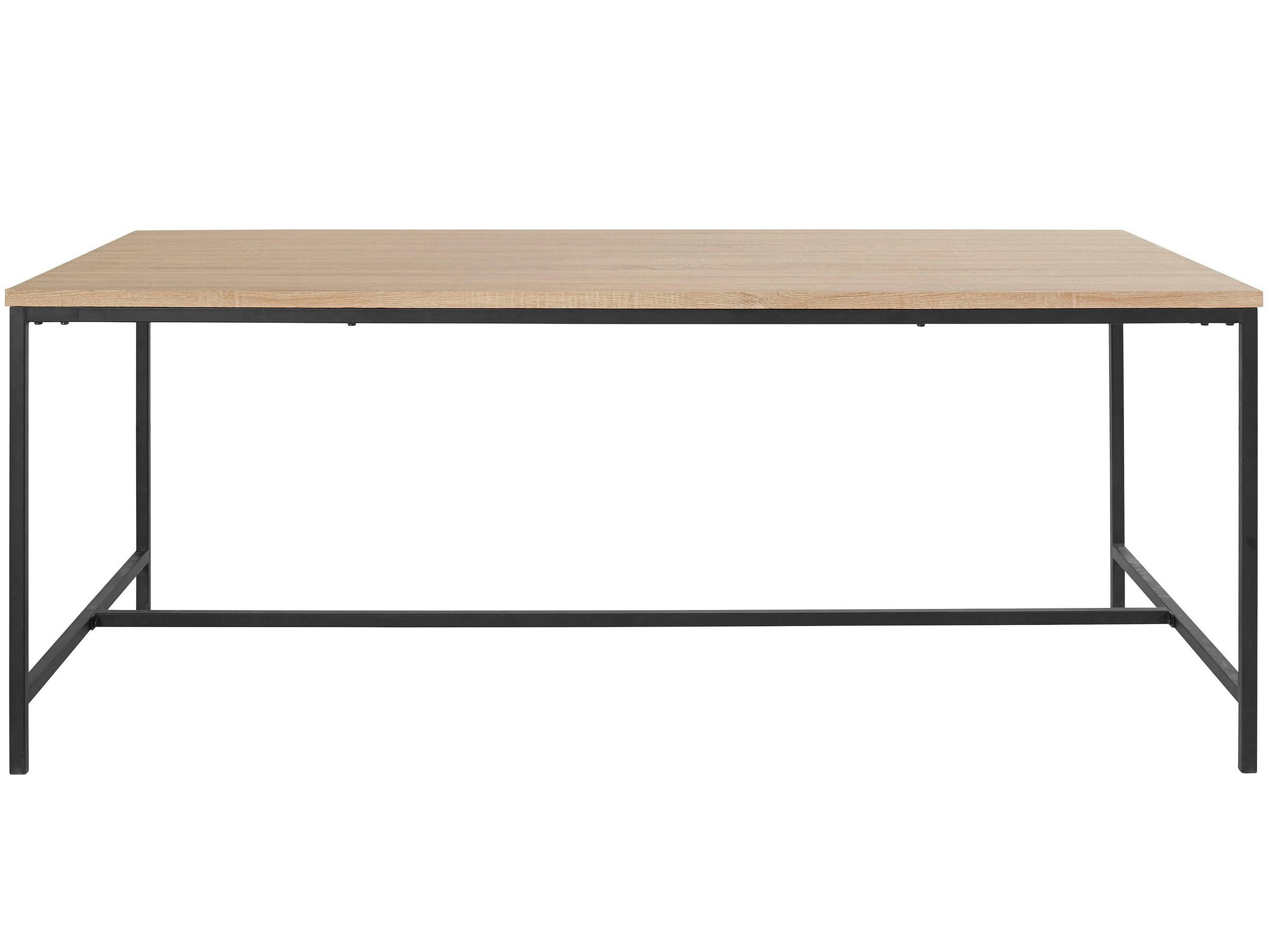 KAVI - Table de salle à manger 200 cm 8 personnes en Chêne Noir