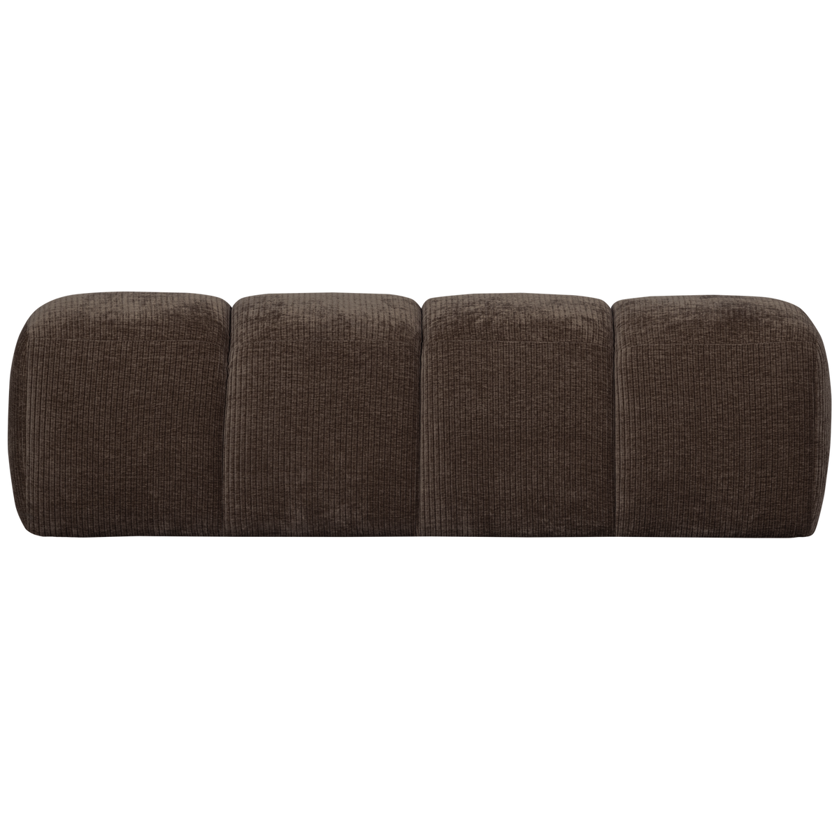 WOOOD Eetbankje 164 cm Mojo - Ribstof - Bruin - 49x164x45