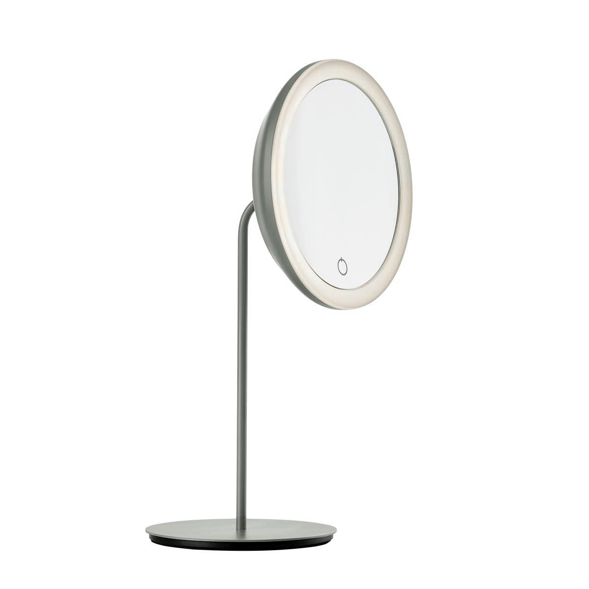 BATH - Miroir rond en fer gris clair