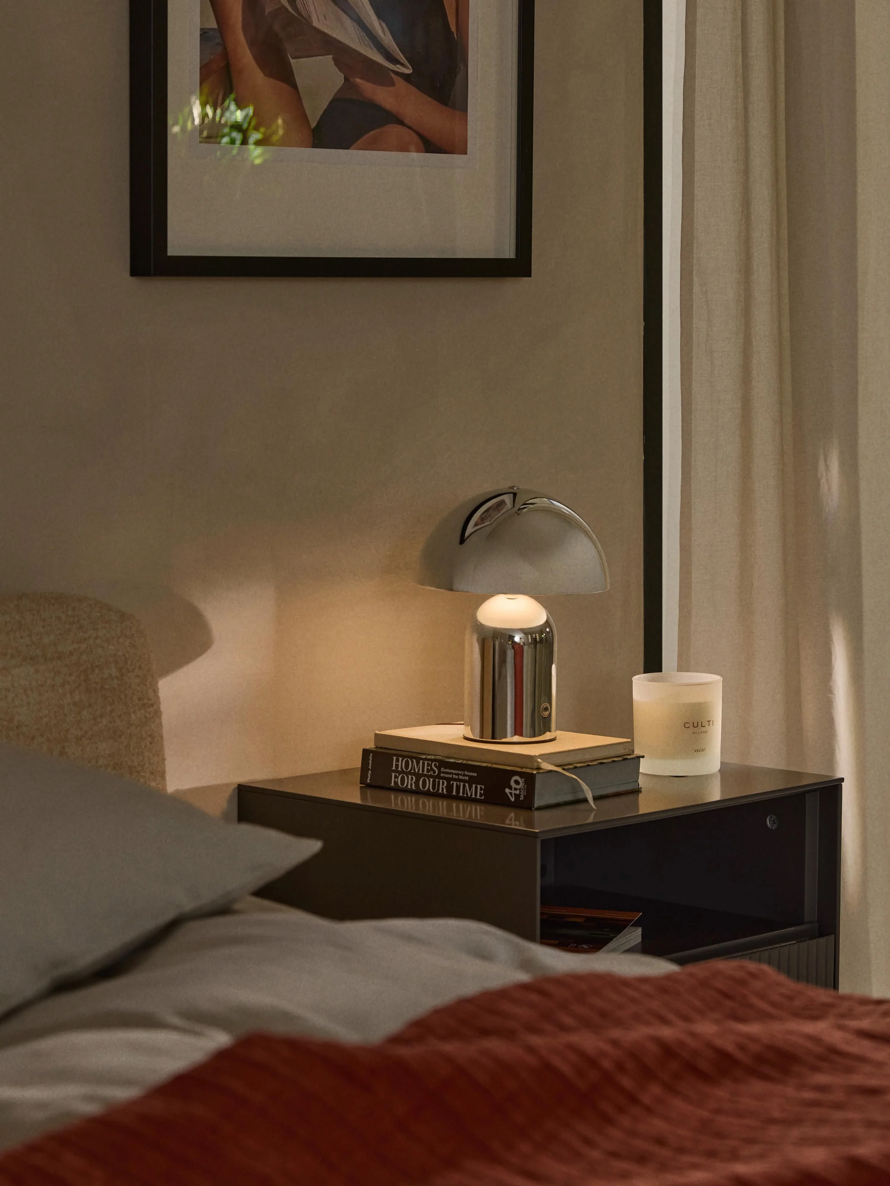Kleine mobile LED-Tischlampe Walter, dimmbar
