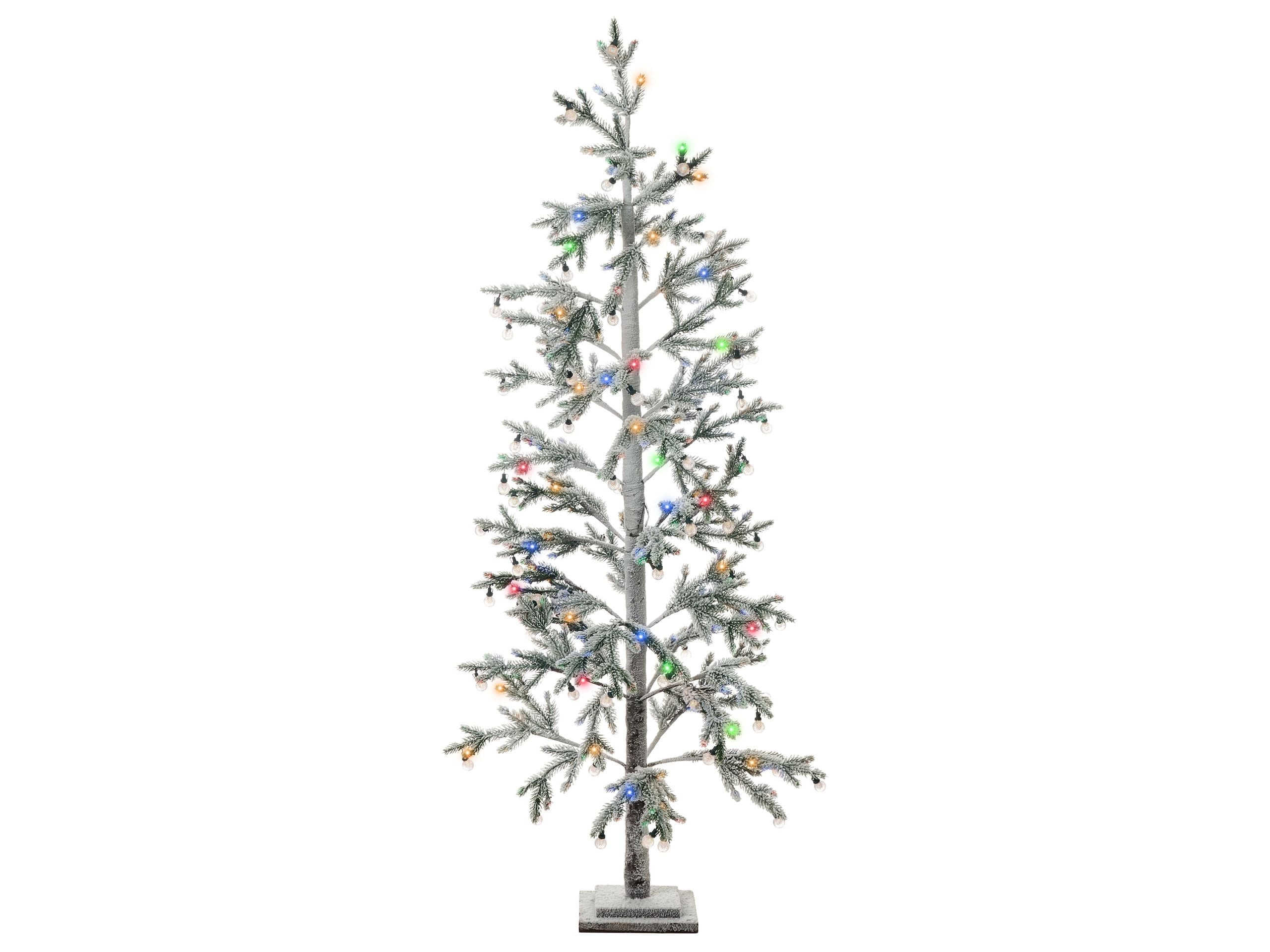 Sztuczna choinka ośnieżona z LED 180 cm