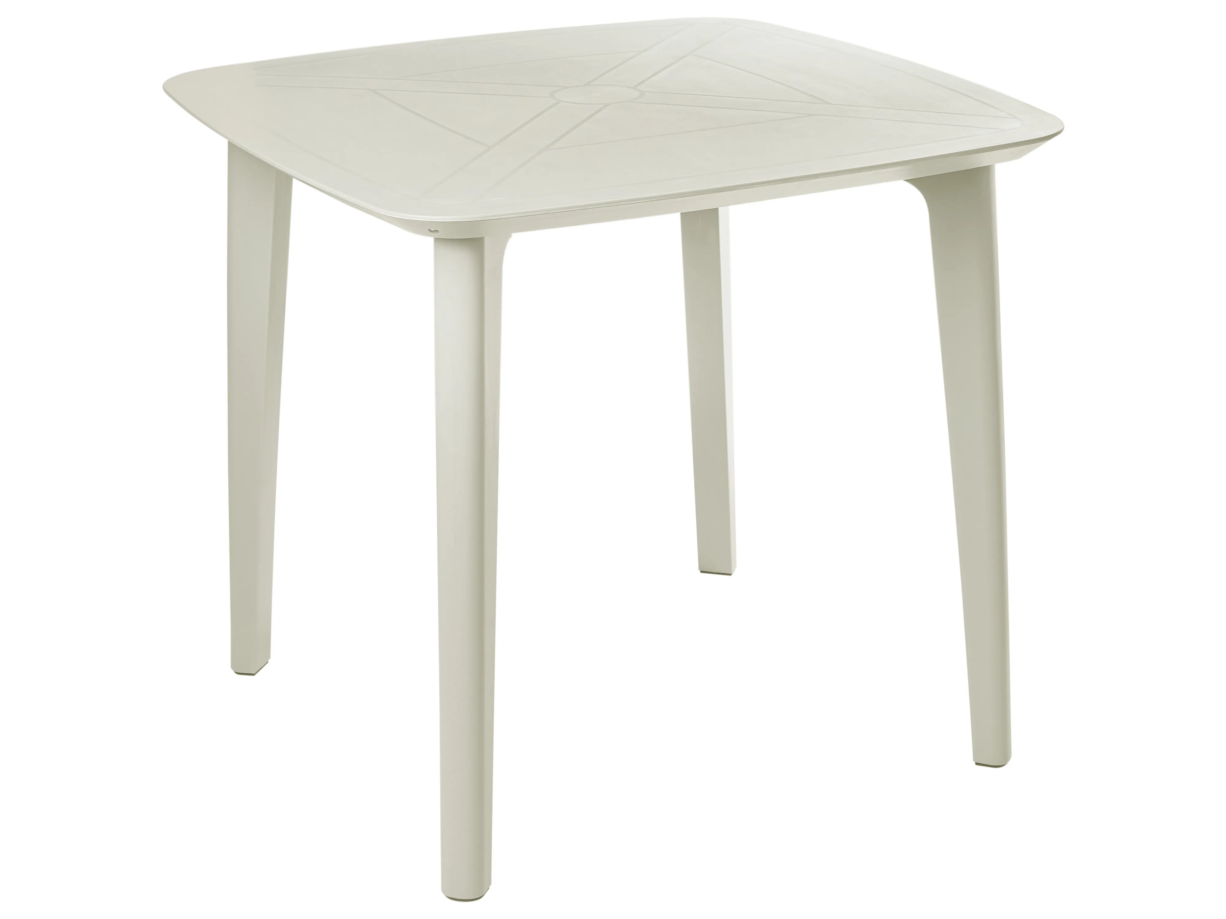 Garden Dining Table SORICO 86 cm 86 cm Light Beige
