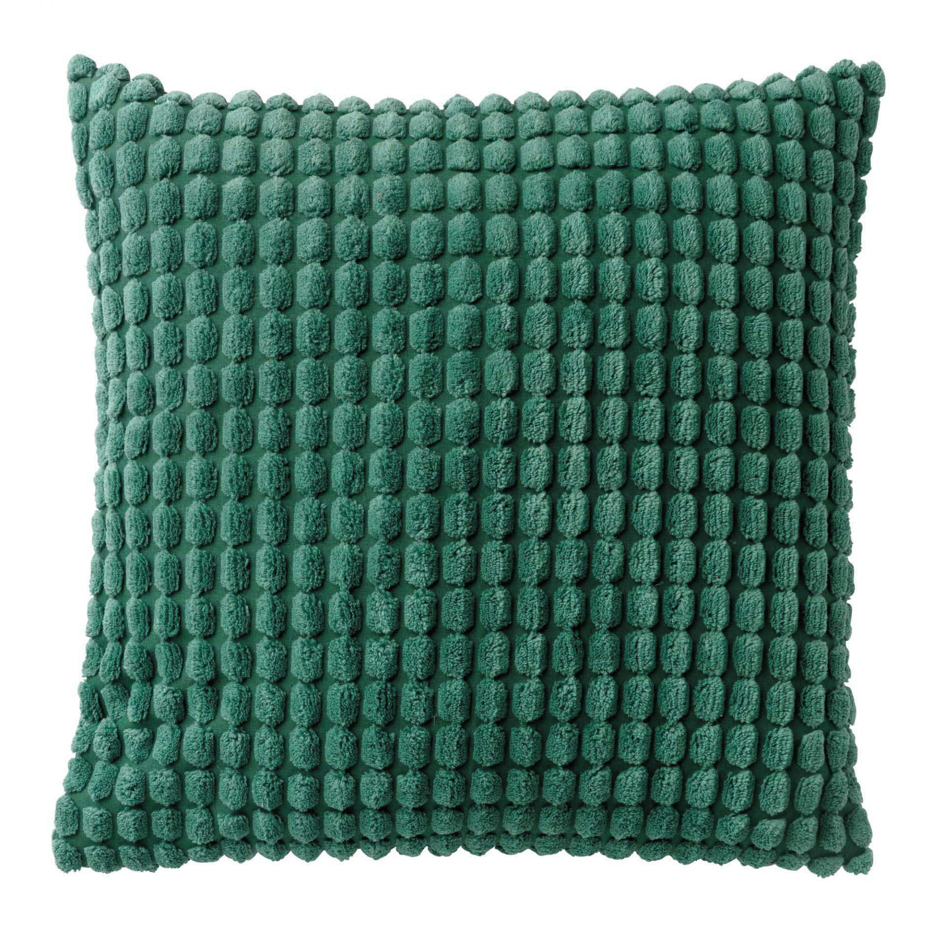 - Coussin - vert en velours 45x45 cm uni
