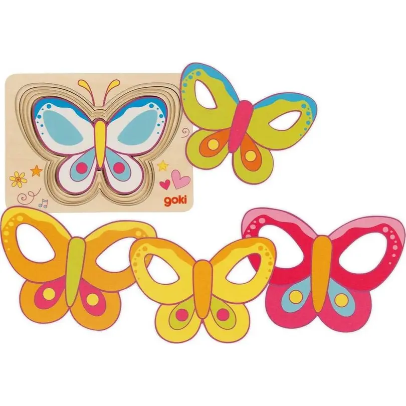 Puzzle 5-teilig Schmetterling