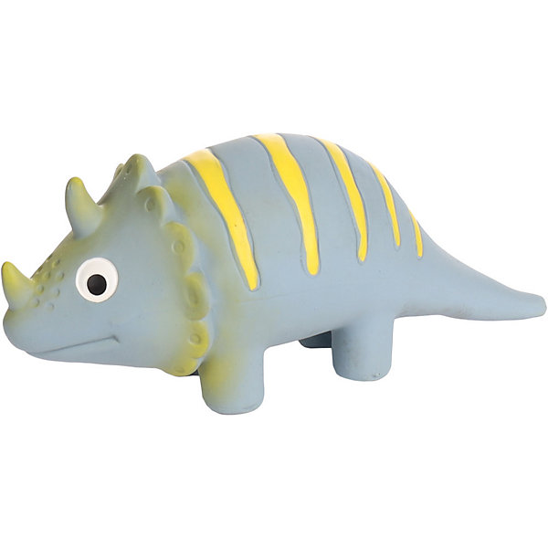 jeux Dinosaure gris en latex hauteur 9 cm pour chien