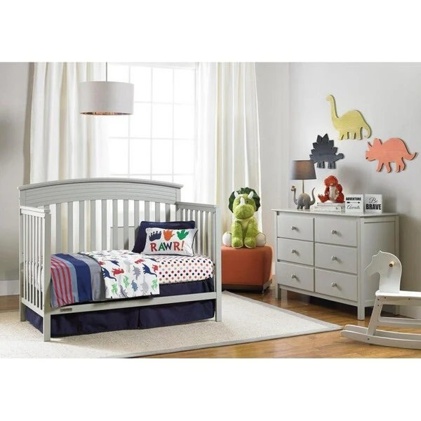 Shelburne Convertible Crib, Misty Grey