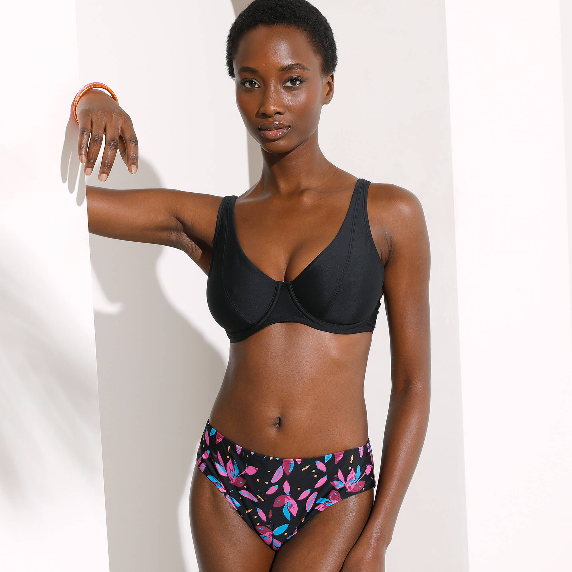 Culotte de bain forme midi imprimée Lokia