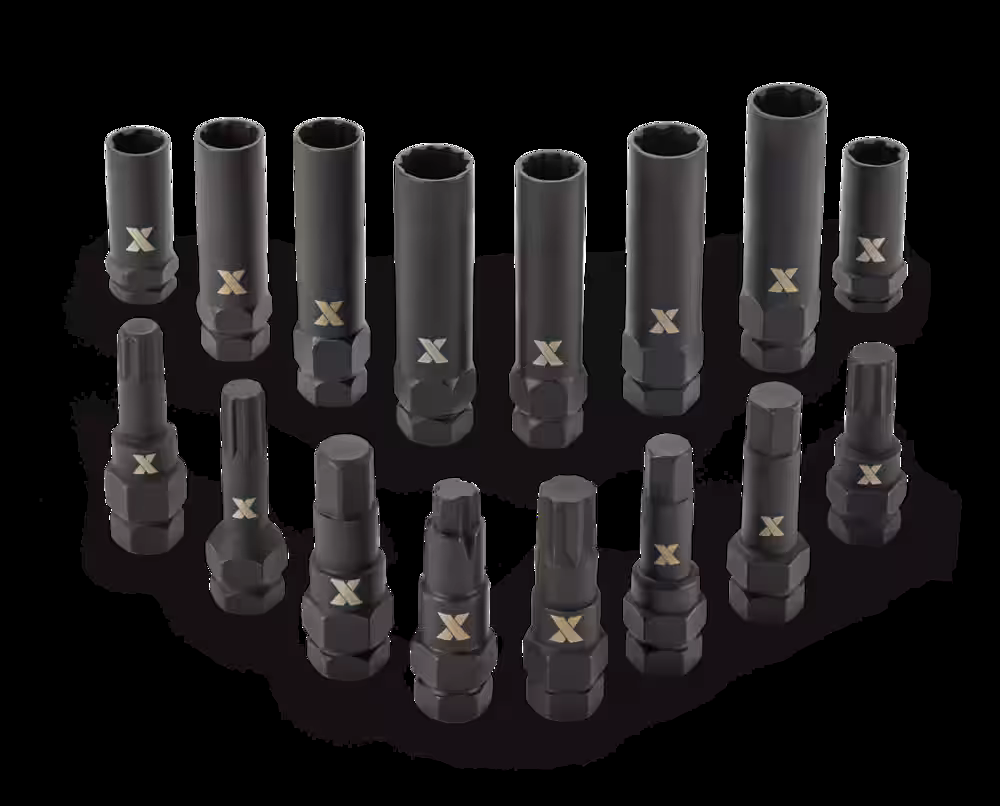 MAXIMUM Locking Lug Nut Removal Set, 16-pc