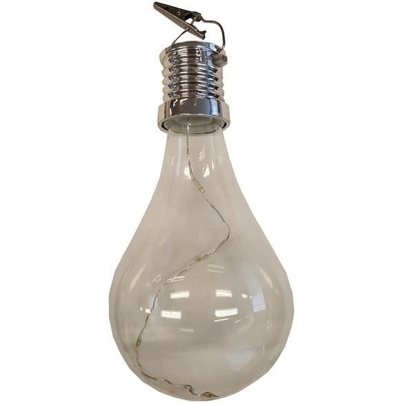 Solar-Außenleuchte, Höhe: 13,5 cm, transparent, inkl. Leuchtmittel