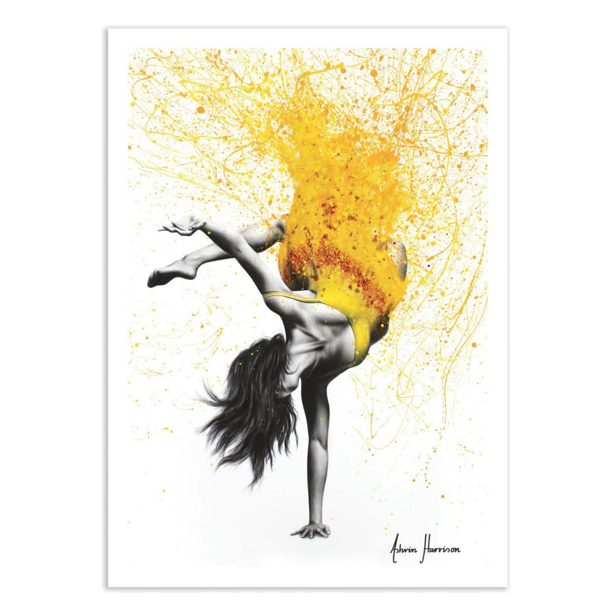 ASHVIN HARRISON - BREAK INTO DANCE - ASHVIN HARRISON - Affiche d'art 50 x 70 cm