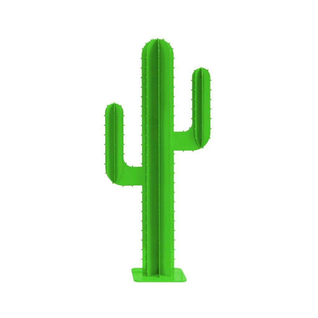 - Cactus de jardin 2 branches en aluminium blanc H150cm