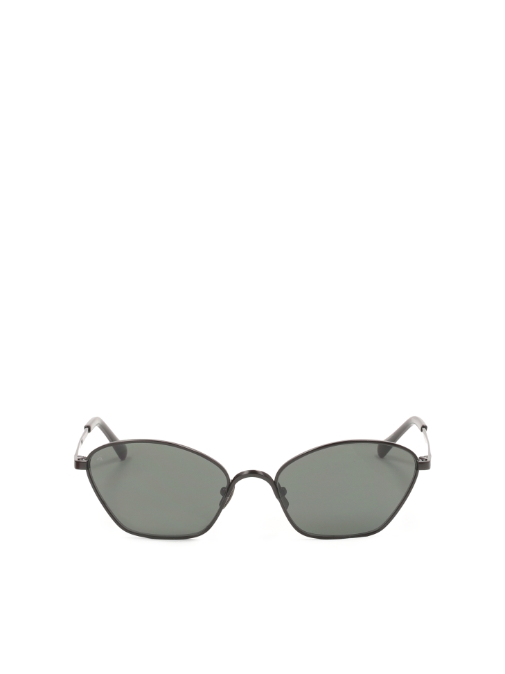 Black sunglasses with metal frame
