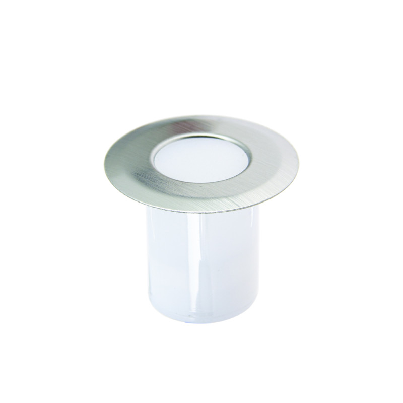 Spot extérieur à encastrer LED 4000 K chrome 0,8 W 2 pièces XANLITE