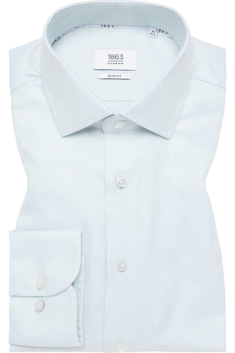 ETERNA 1863 Slim Fit Hemd grün, Strukturiert