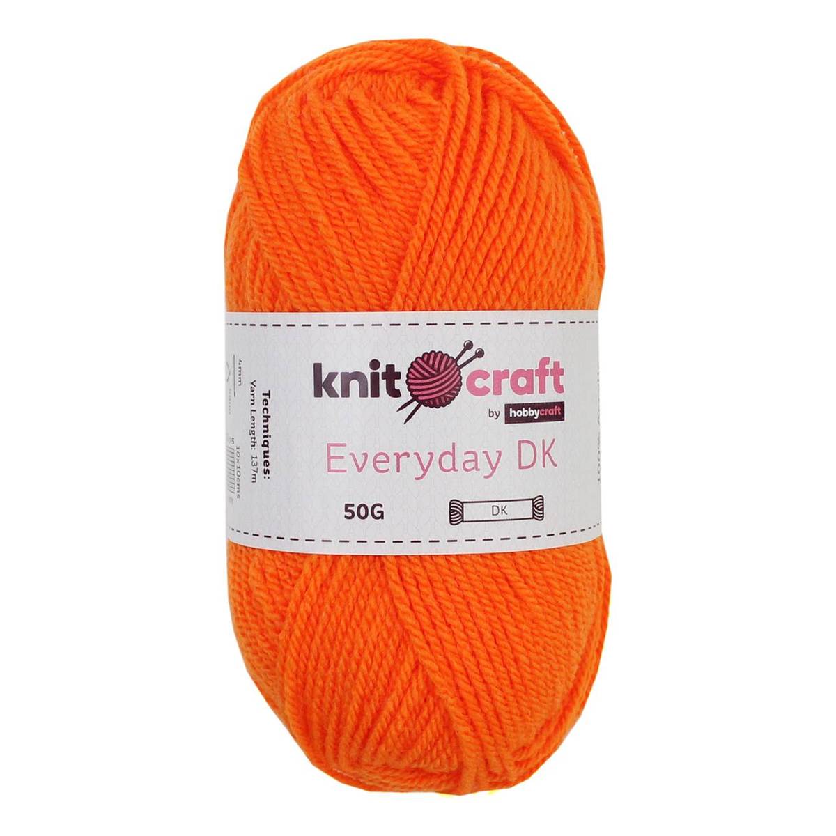 Knitcraft Orange Everyday DK Yarn 50g