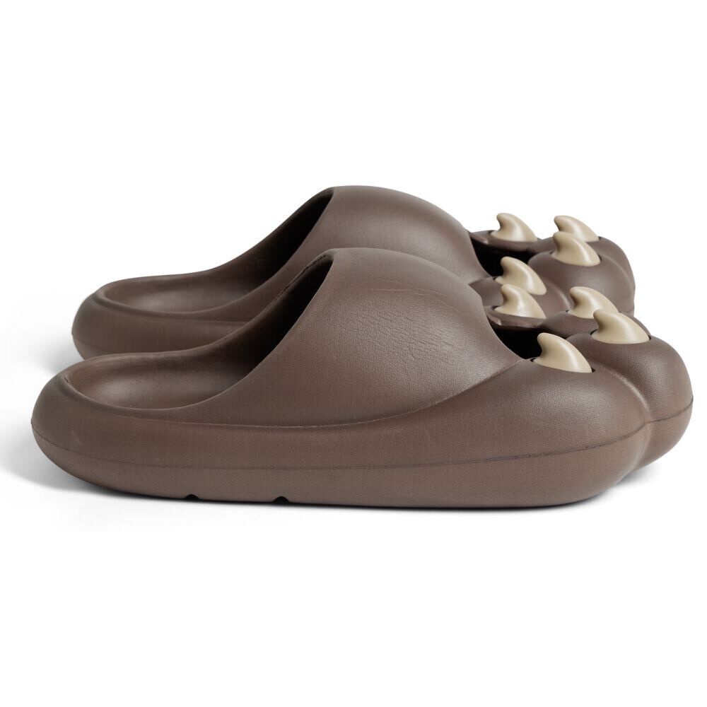 Chaussons griffe caoutchouc marron 36/37