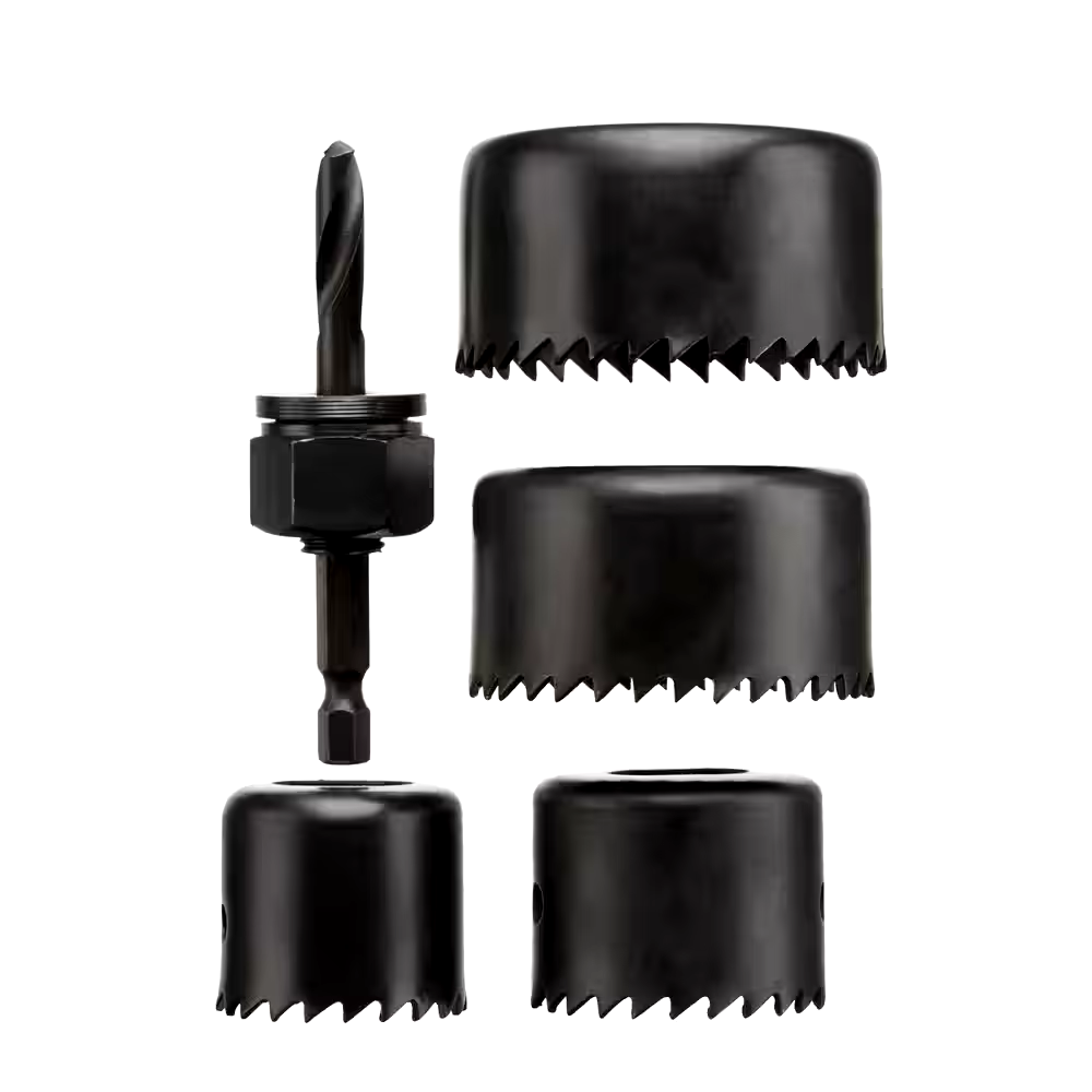 Mastercraft HCS Hole Saw Set for Wood, Plastic, 5-pc