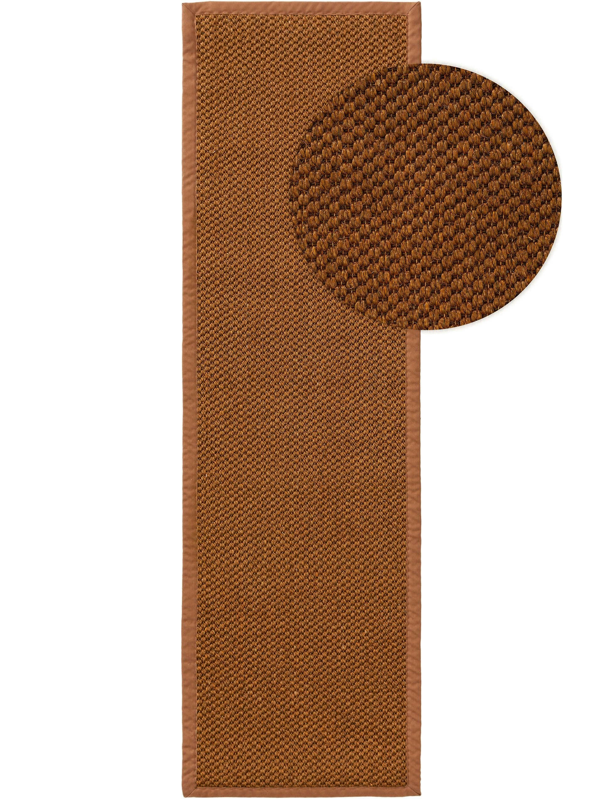 GRETA - Tapis sisal marron clair 70x300
