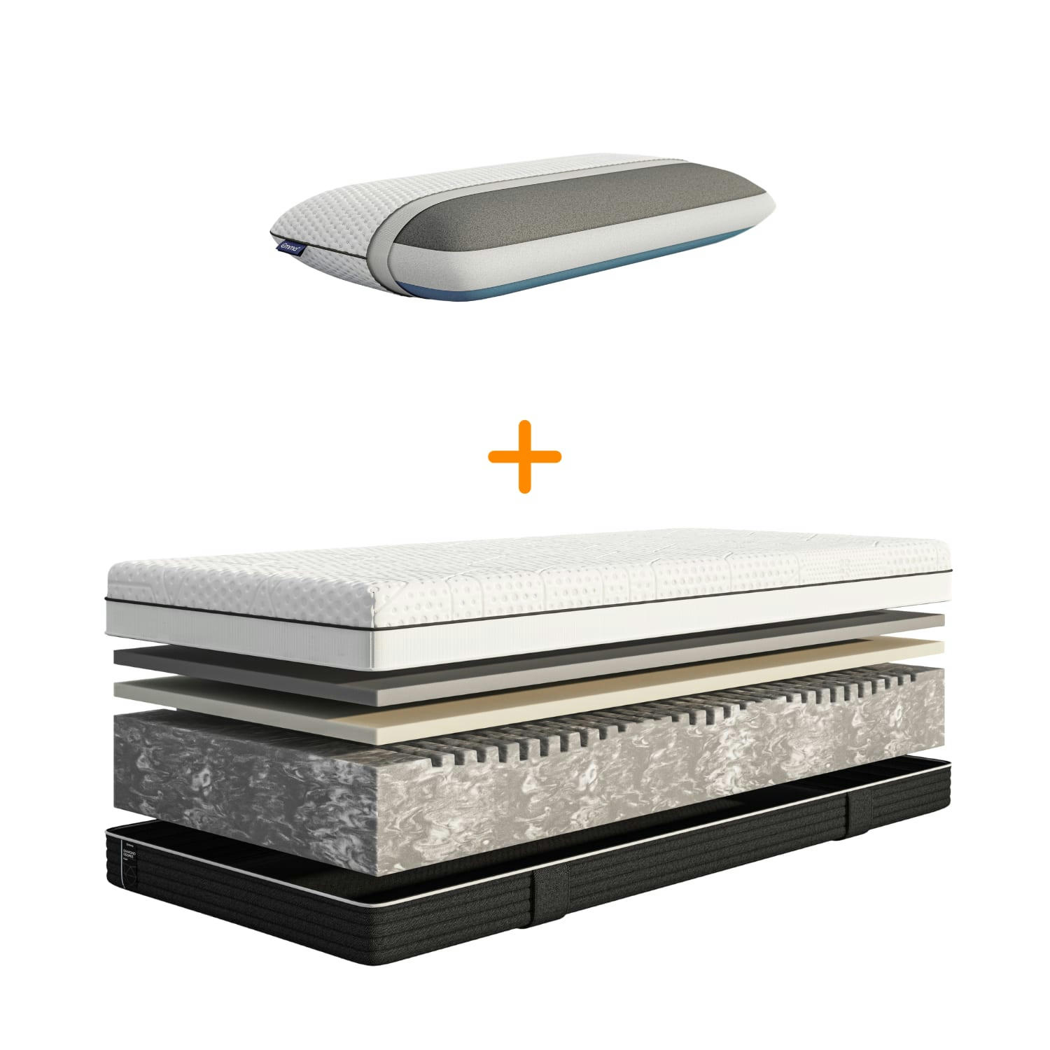 DIAMOND DEGREE FOAM PILLOW - Emma Deluxe | Diamond Degree Foam 90X200 + Oreiller Premium 70x40