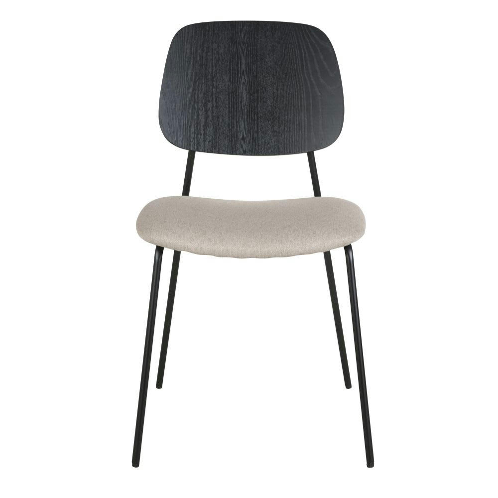 Eye - Chaise beige chiné et noire