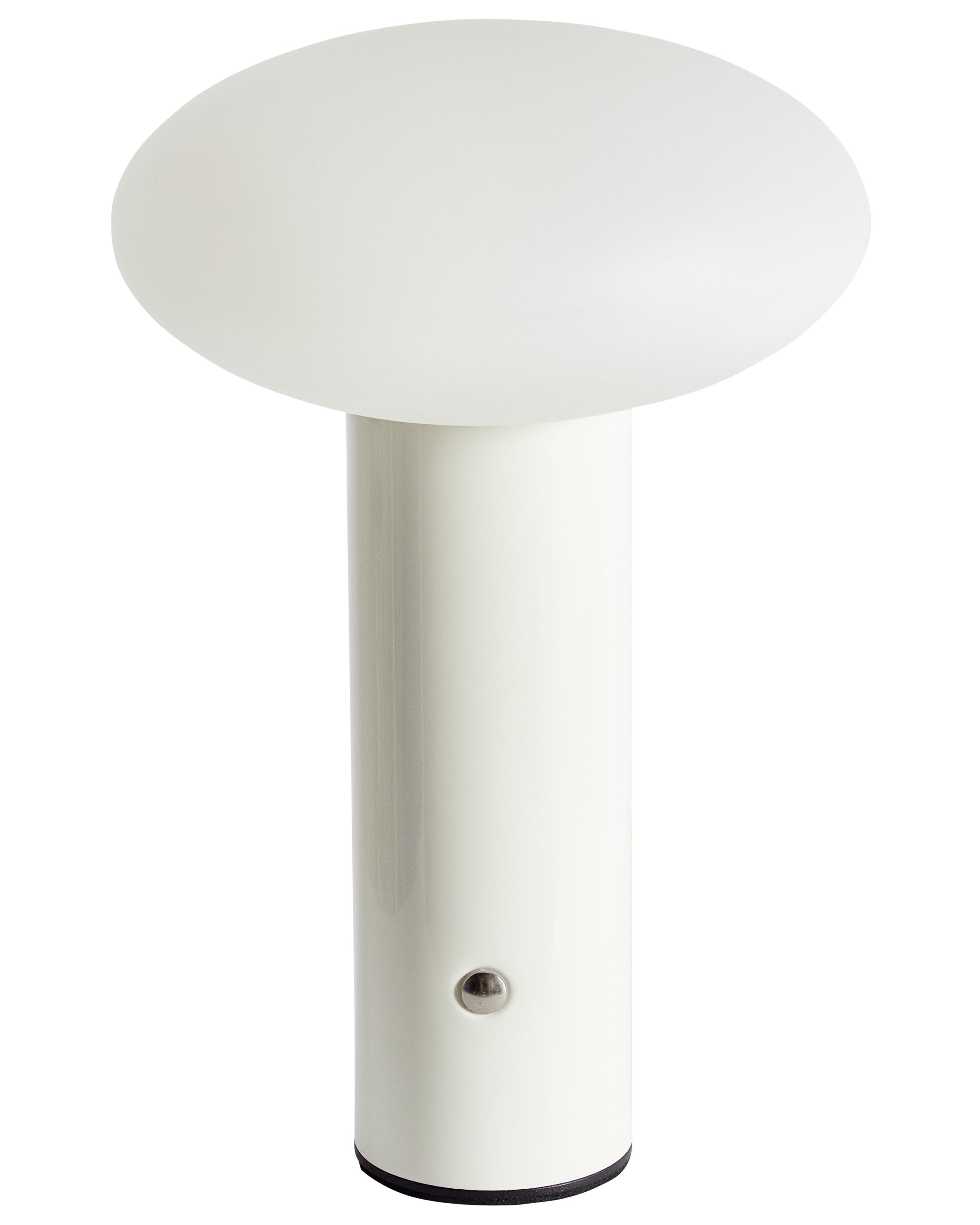 Wireless LED Table Lamp BUAYAN with Dimmer Metal White