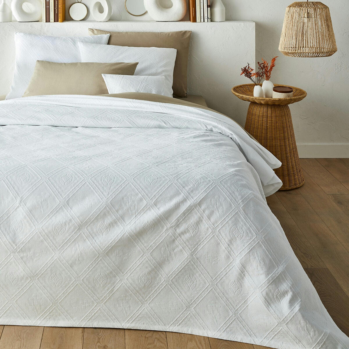 Dessus de lit coton jacquard, Indo