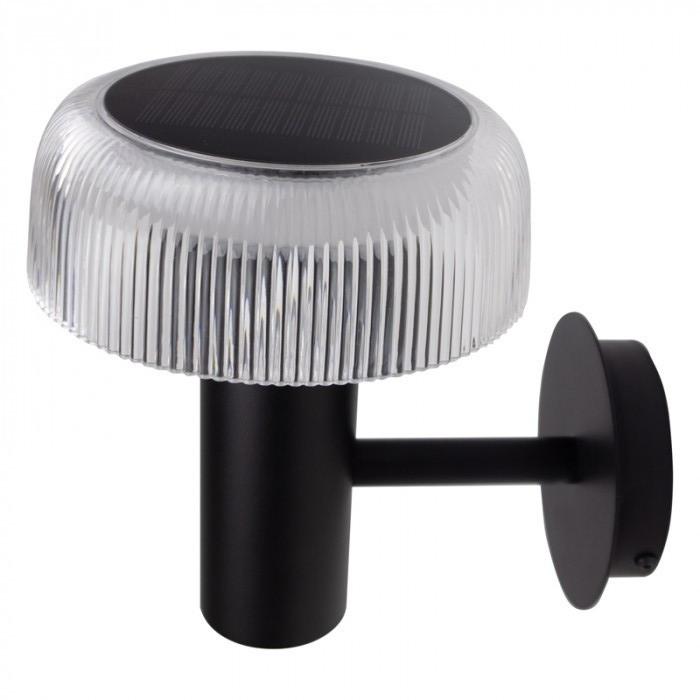 Kinkiet solarny czarna LED 2.5W 4000K 200lm Ecolight