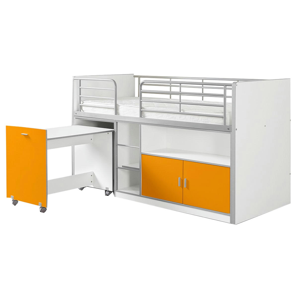 BONNY - Lit combiné 91 90x200 sommier inclus orange
