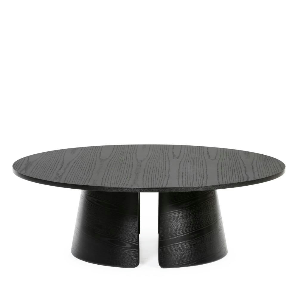 CEP - Table basse ronde en bois D110cm noir