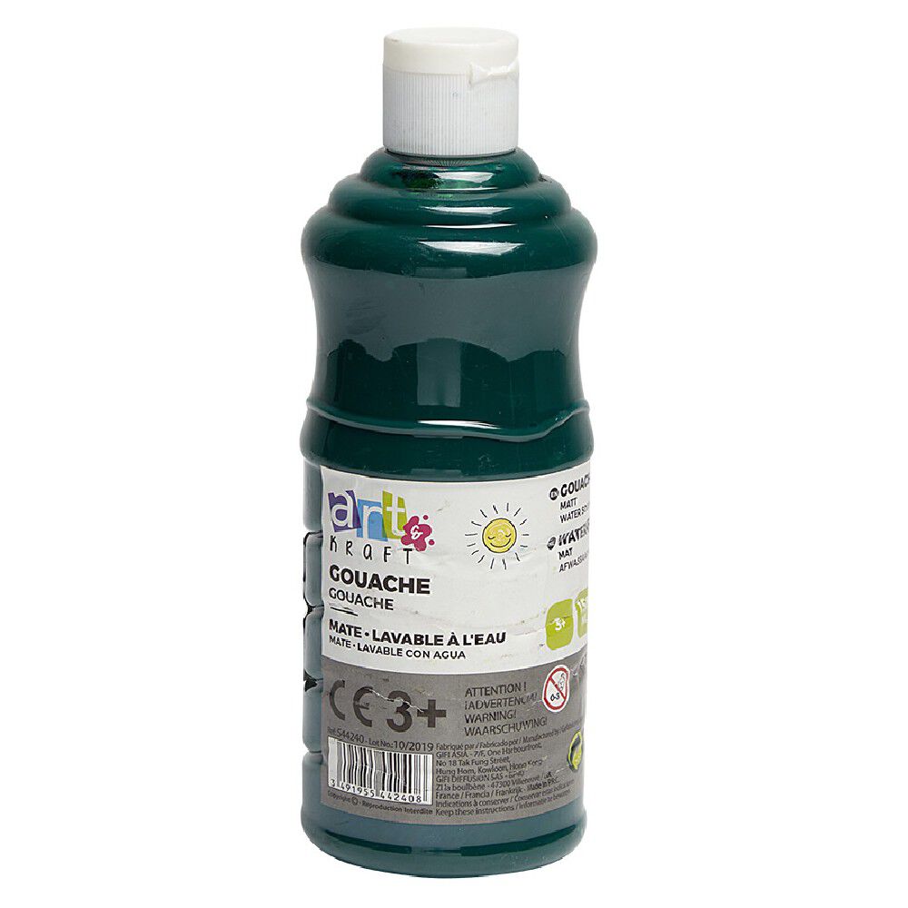 Tube de peinture gouache vert 150 ml