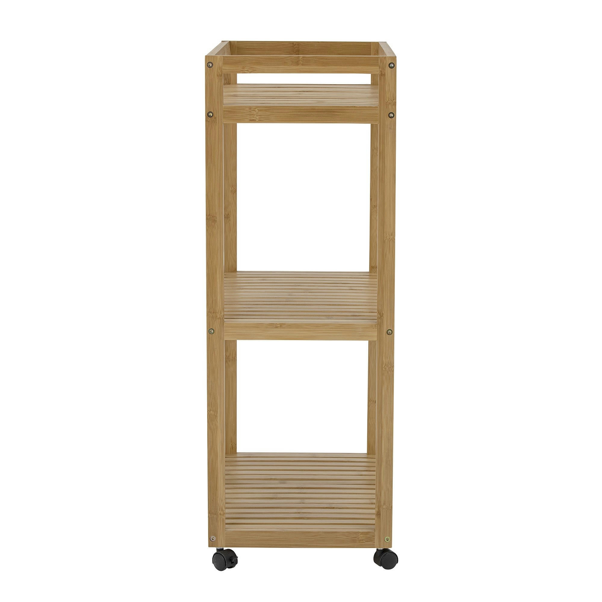 ADEN - Étagère de rangement en bambou beige