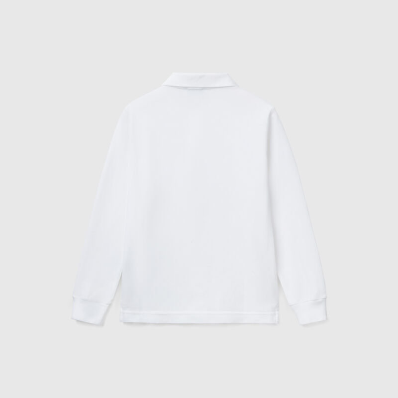 cotton long sleeve polo