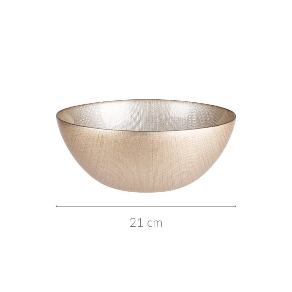 Szklana miska KARNEOL, Ø 21 cm