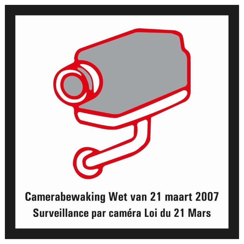Pictogramme caméra de surveillance 15 x 15 cm
