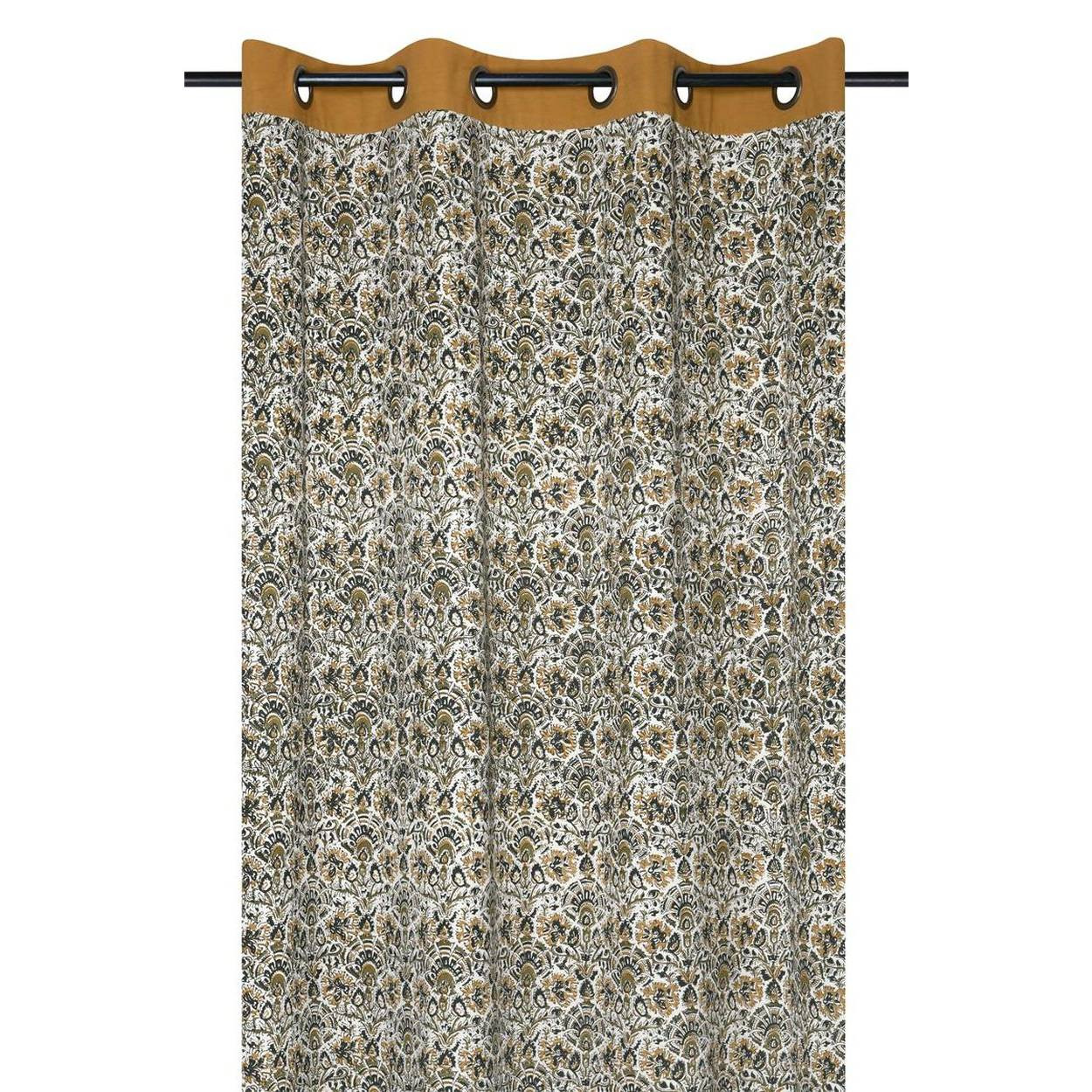 Gotowa Zasłona SOLEIA 140x260 cm przelotki wzorzysta