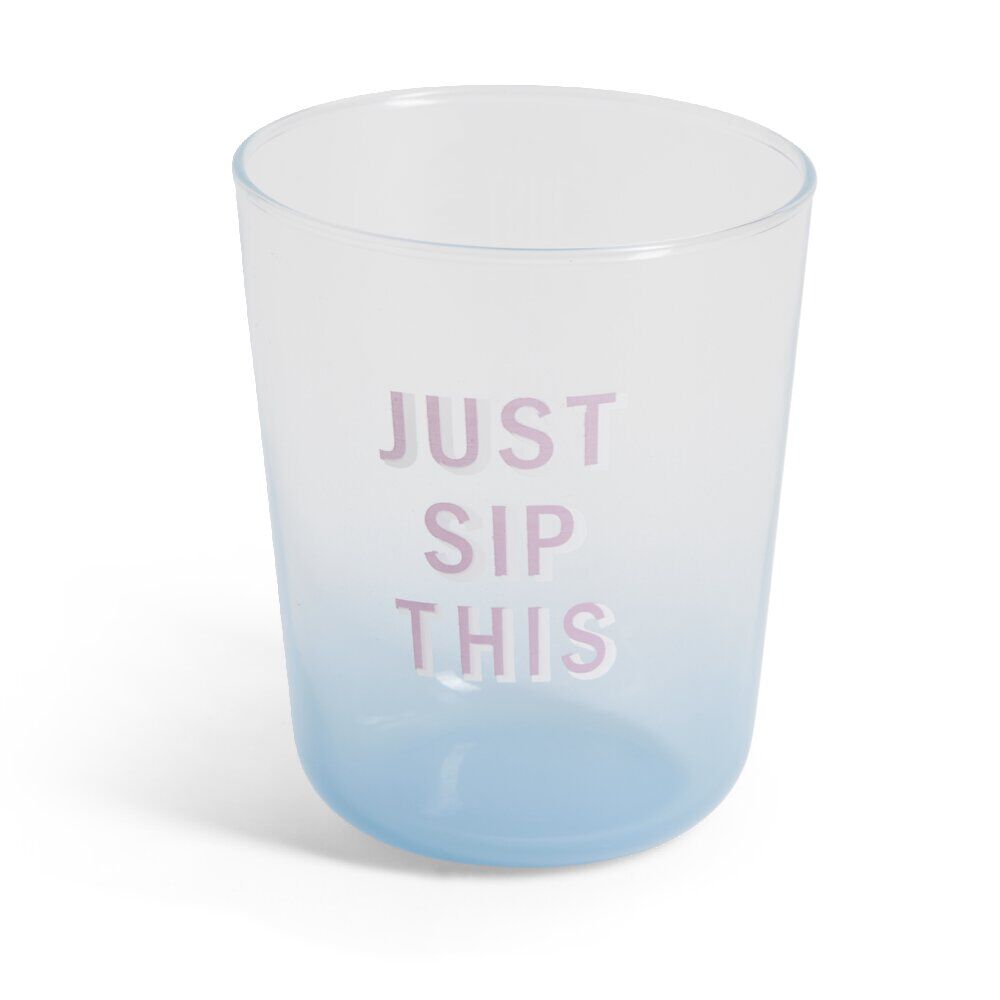 Verre coloré avec message 315ml