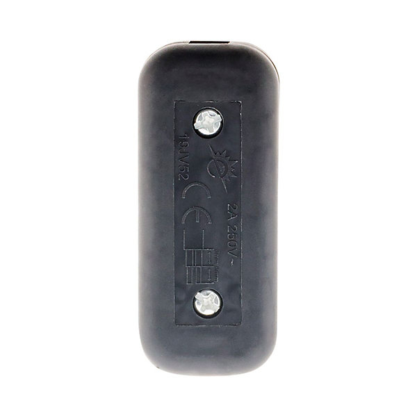 Interrupteur 2A Bipolaire - Noir - Zenitech