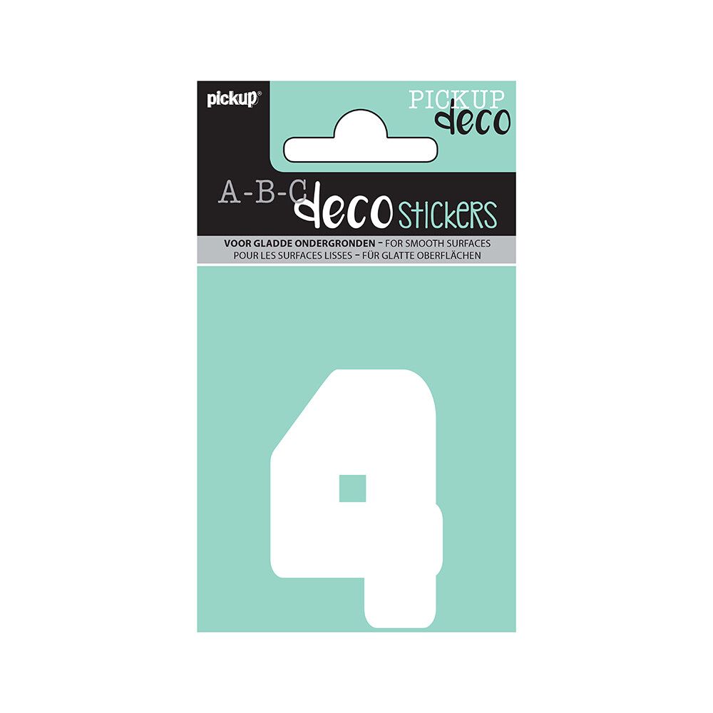 TALL PICKUP 4 ABC DECO ANNA 60 MM 4 HVIT