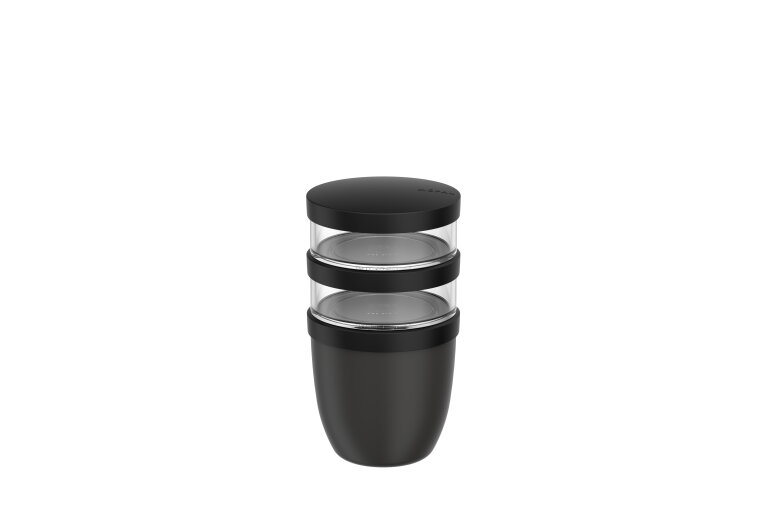Ellipse lunchpot 3-delig 500 ml   200 ml   200 ml &ndash; Nordic black