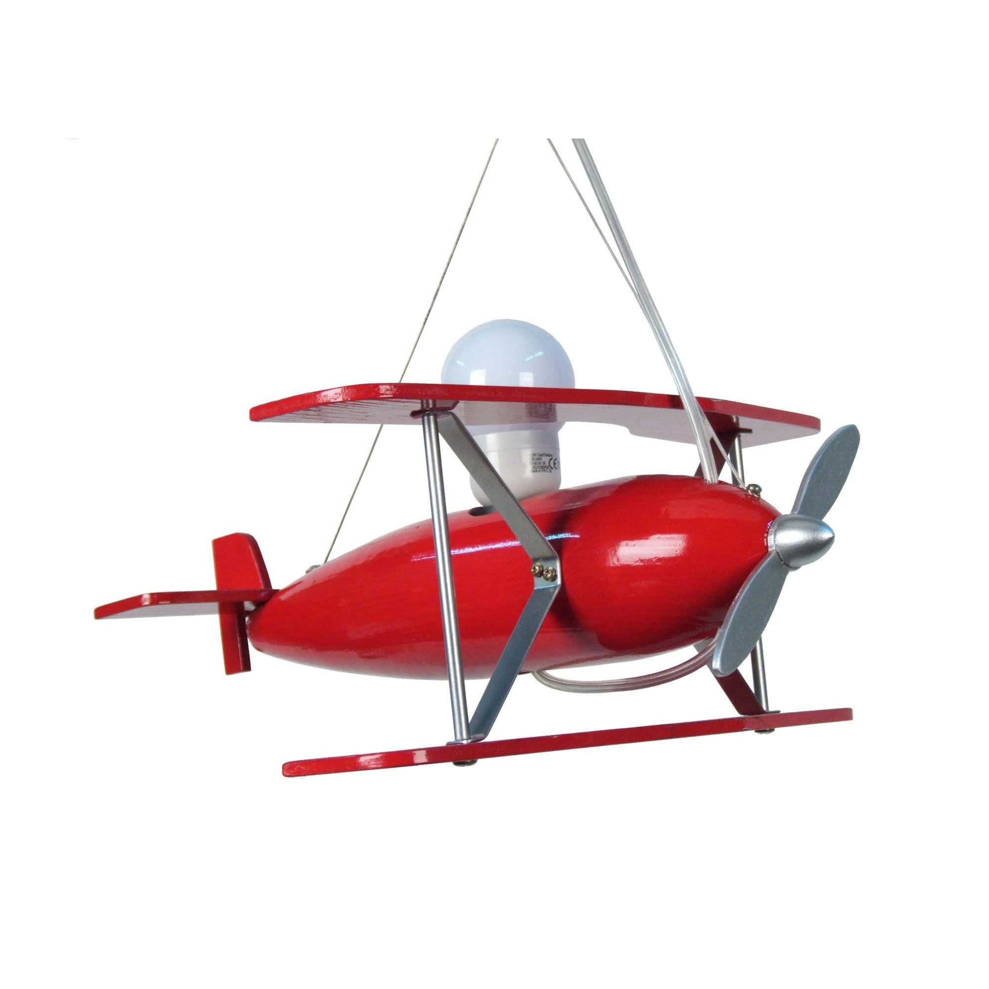 AVION - Suspension bois rouge