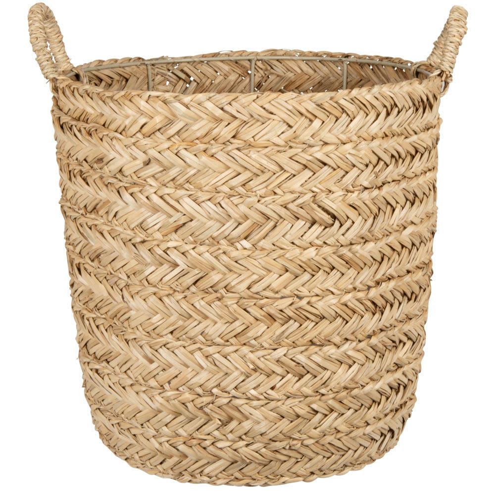 - Panier en jonc de mer tressé main H30