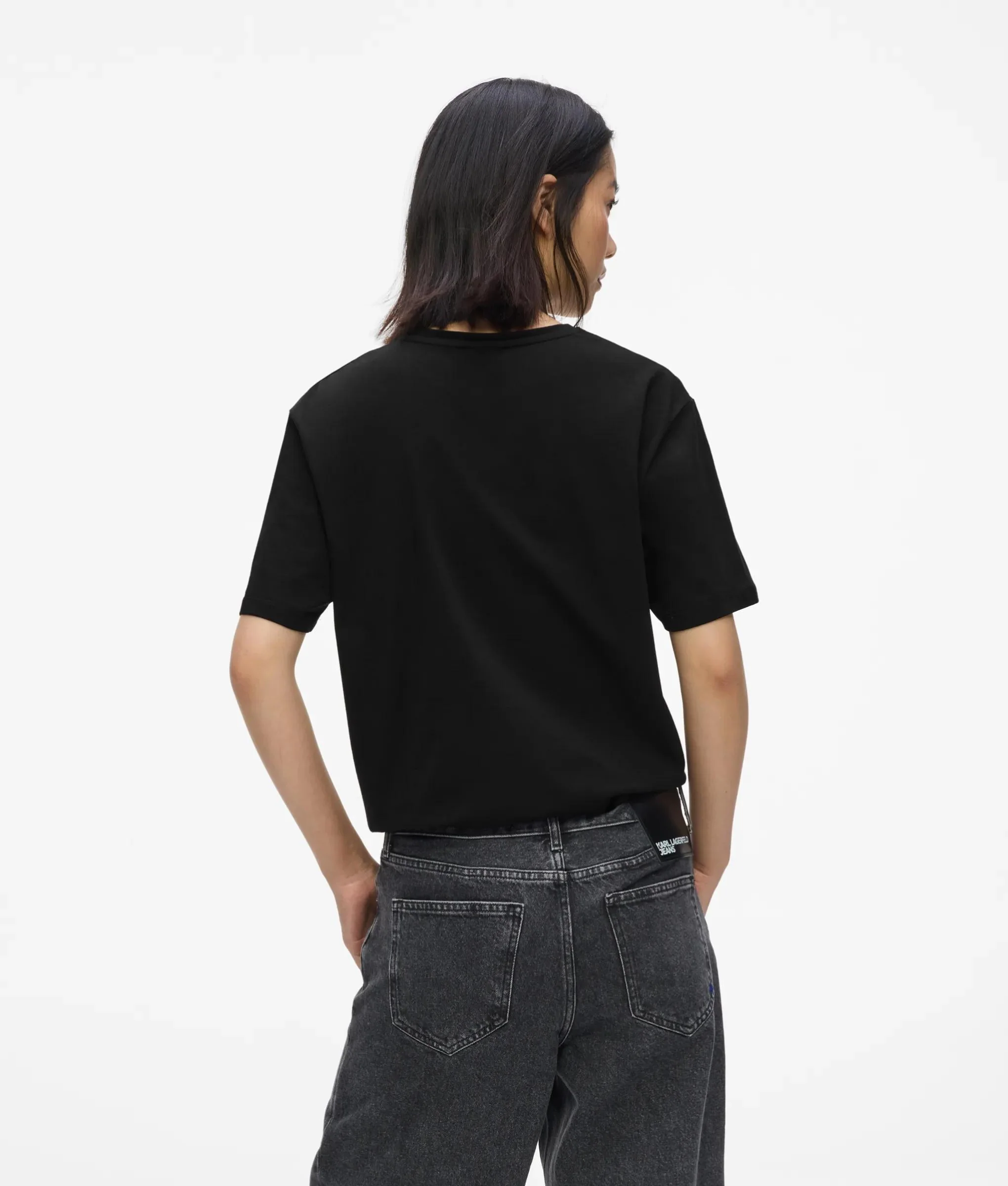 T-shirt avec cravate, coupe ajustée