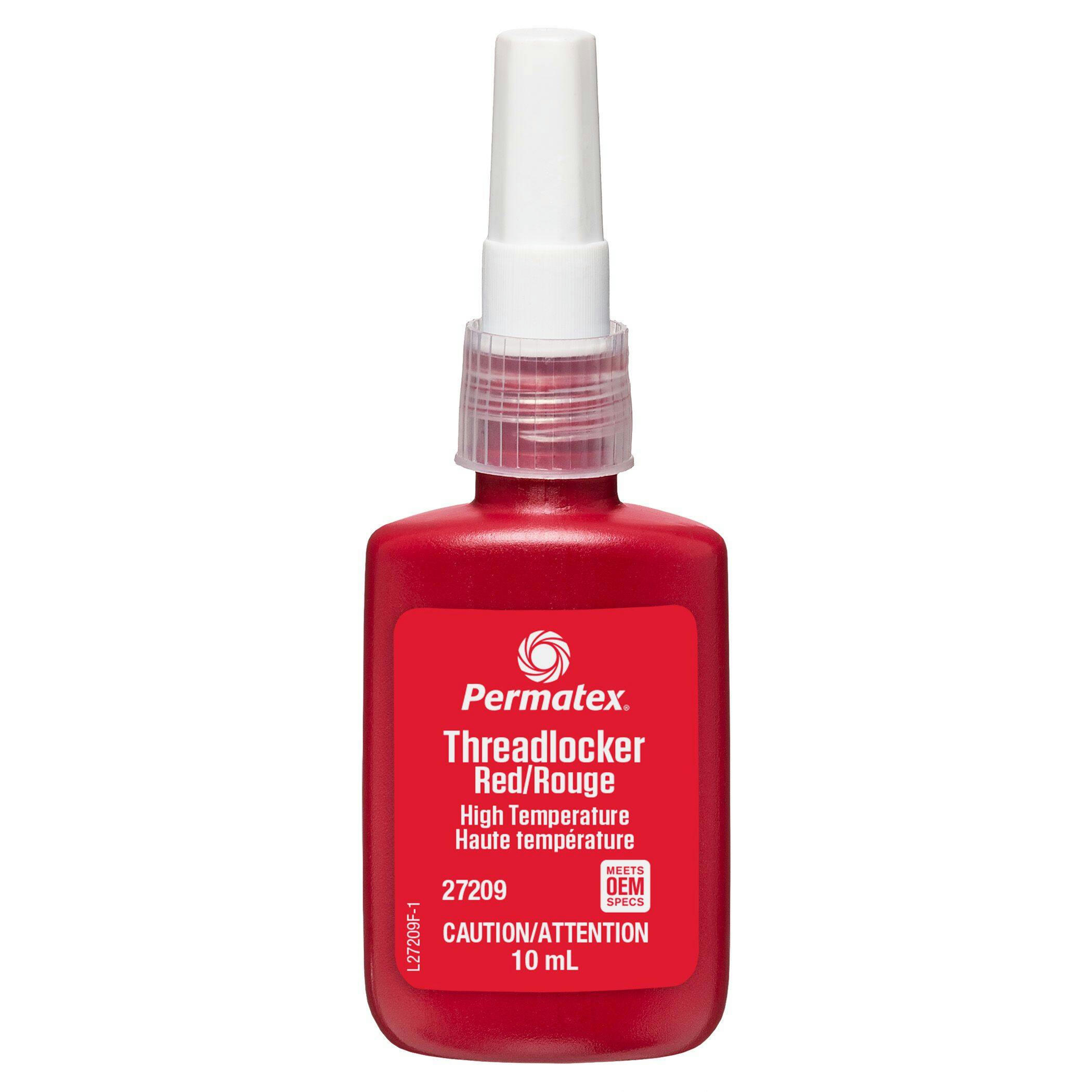 Permatex® 27209 High Temperature Threadlocker, Red, 10-mL