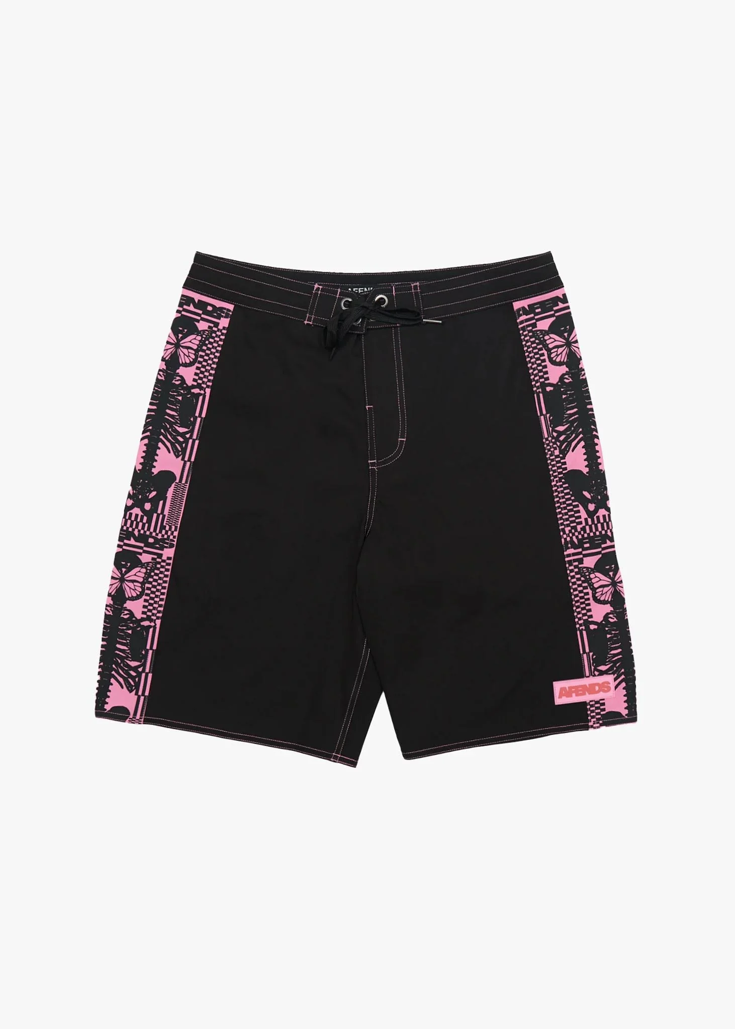 AFENDS Mens Boned - Surf Related V2 Boardshorts 20 - Black